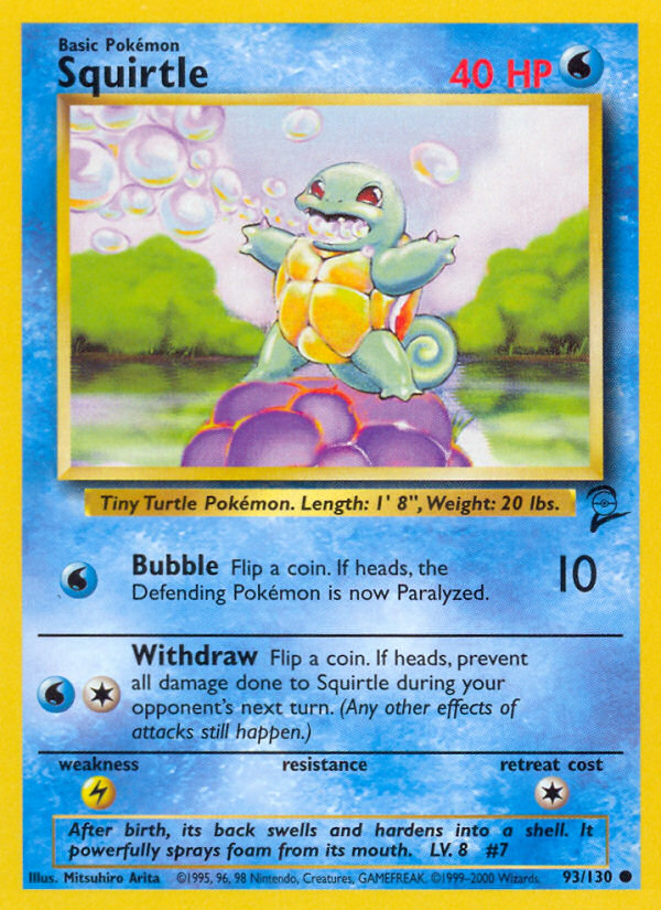 Squirtle (93/130) [Base Set 2] | Silver Goblin