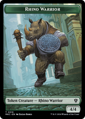 Thopter // Rhino Warrior Double-Sided Token [Murders at Karlov Manor Commander Tokens] | Silver Goblin