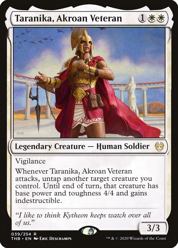 Taranika, Akroan Veteran [Theros Beyond Death] | Silver Goblin