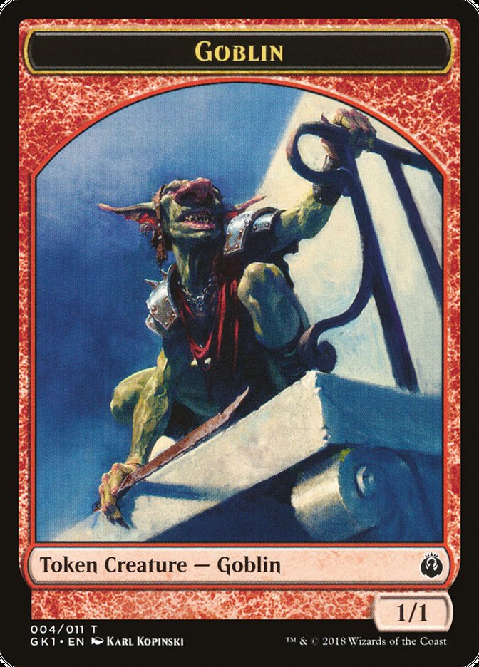 Weird // Goblin Double-Sided Token [Guilds of Ravnica Guild Kit Tokens] | Silver Goblin