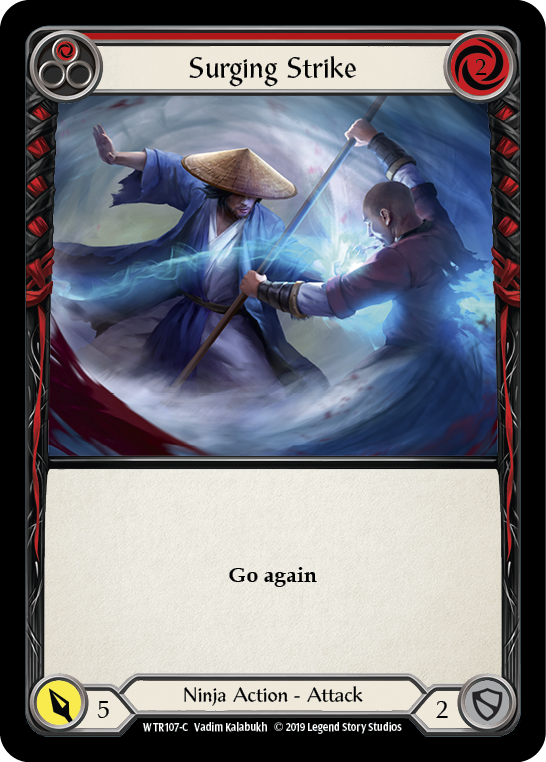 Surging Strike (Red) [WTR107-C] (Welcome to Rathe)  Alpha Print Normal | Silver Goblin