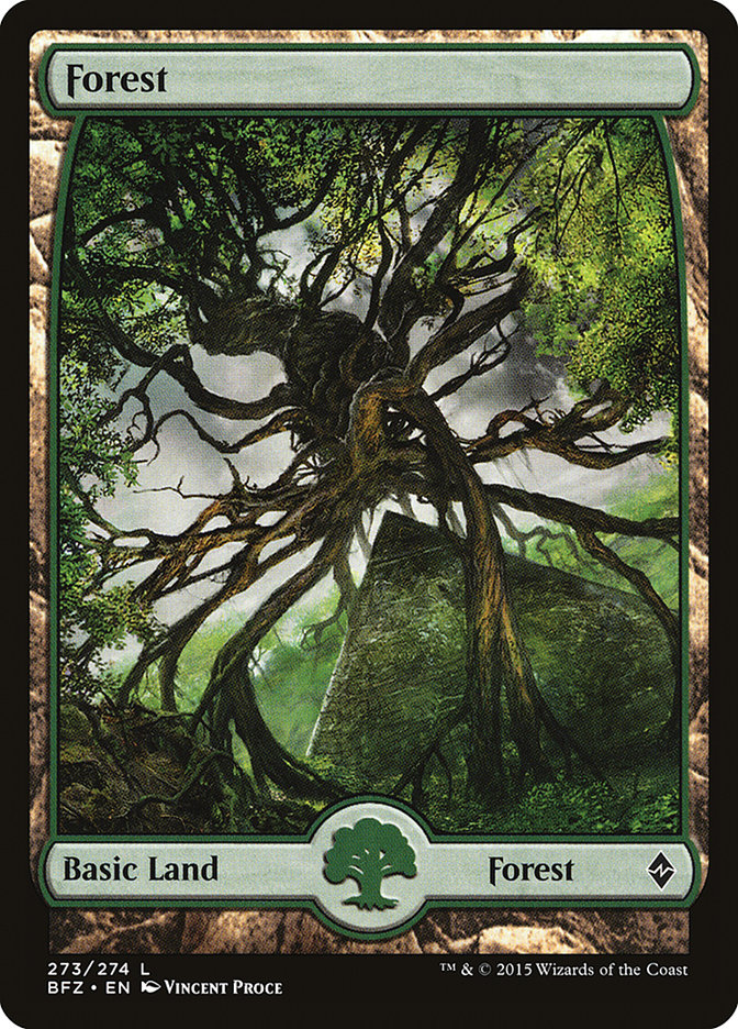 Forest (273) (Full Art) [Battle for Zendikar] | Silver Goblin