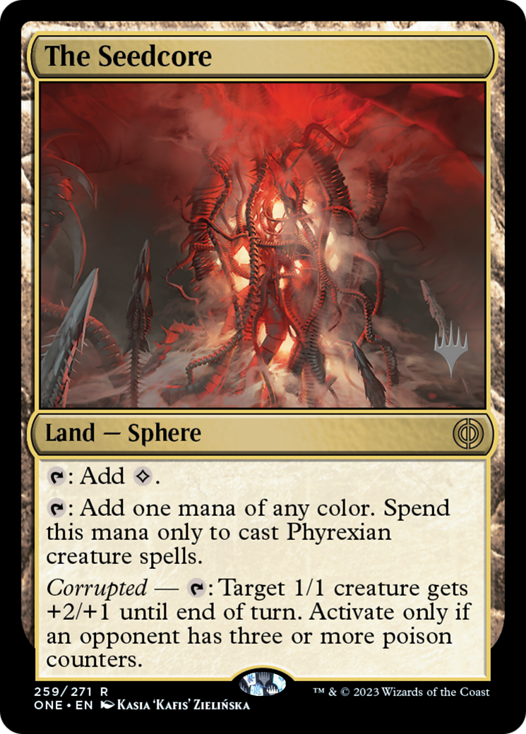 The Seedcore (Promo Pack) [Phyrexia: All Will Be One Promos] | Silver Goblin
