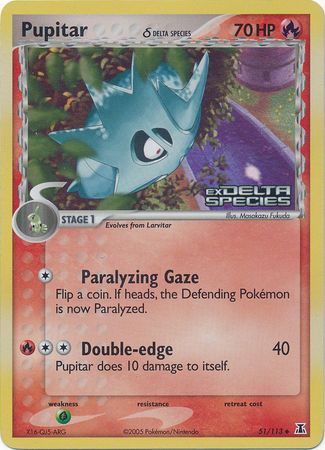 Pupitar (51/113) (Delta Species) (Stamped) [EX: Delta Species] | Silver Goblin