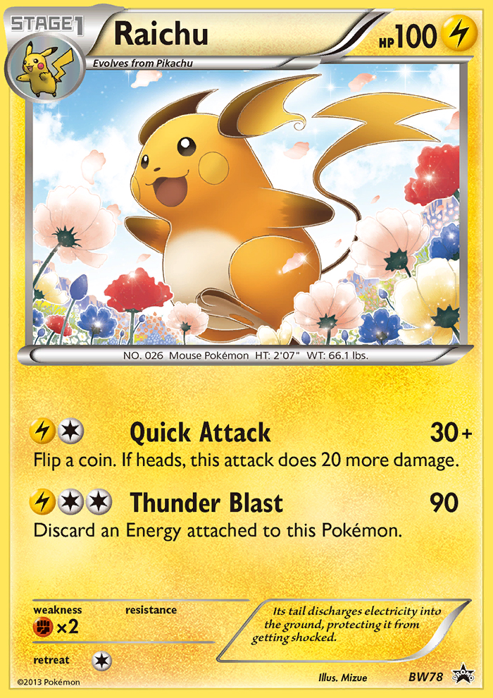 Raichu (BW78) [Black & White: Black Star Promos] | Silver Goblin