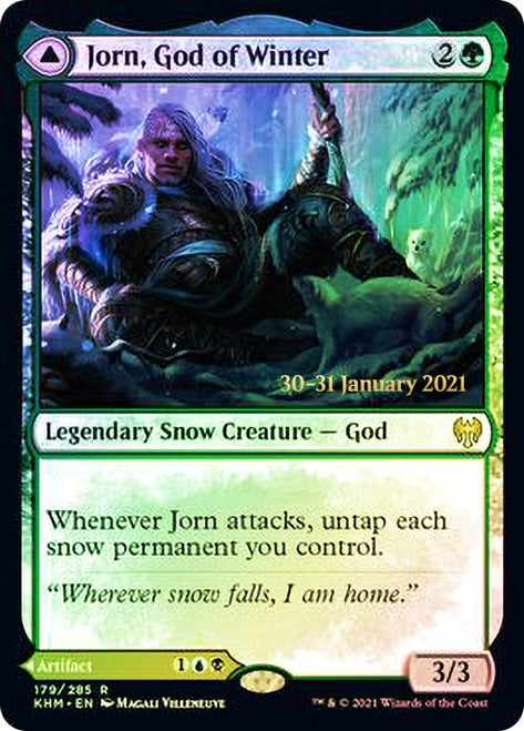 Jorn, God of Winter // Kaldring, the Rimestaff [Kaldheim Prerelease Promos] | Silver Goblin