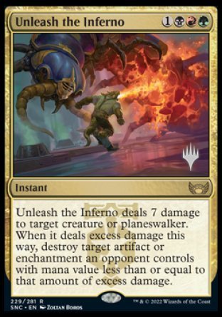 Unleash the Inferno (Promo Pack) [Streets of New Capenna Promos] | Silver Goblin