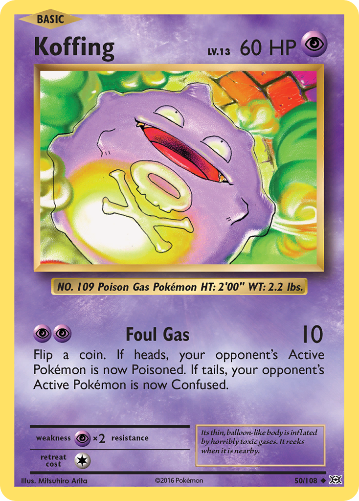 Koffing (50/108) [XY: Evolutions] | Silver Goblin