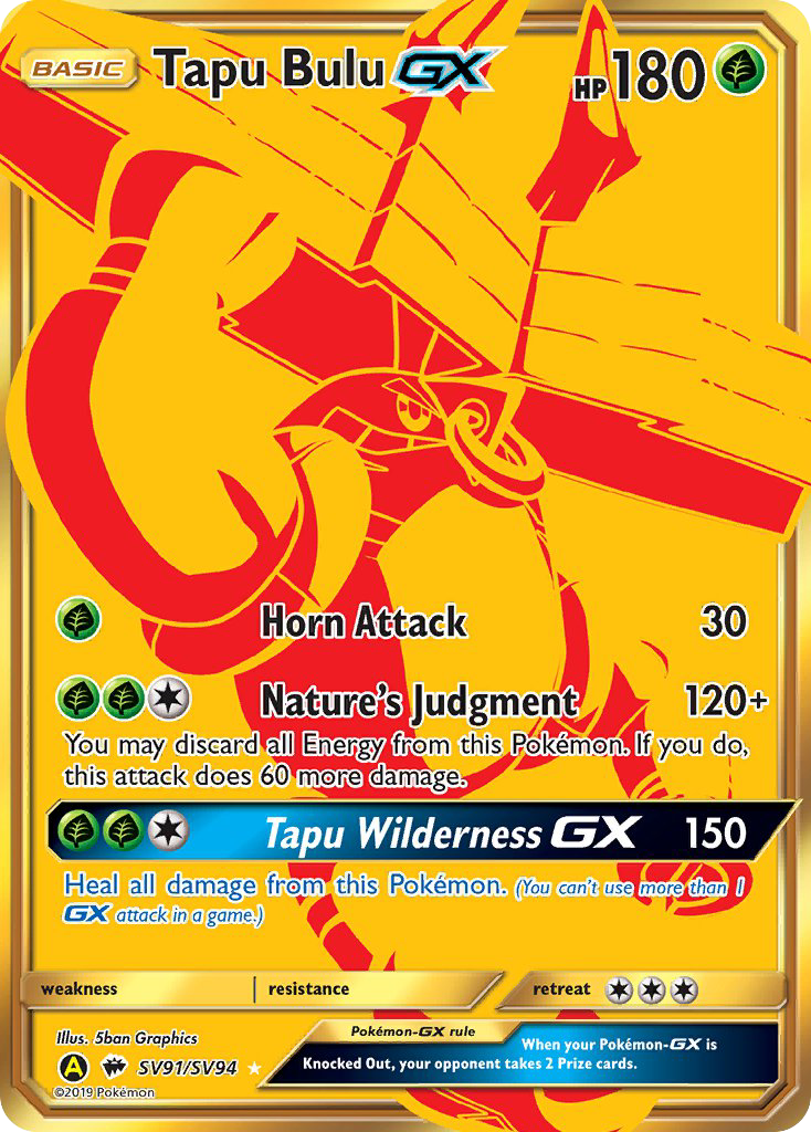 Tapu Bulu GX (SV91/SV94) [Sun & Moon: Hidden Fates - Shiny Vault] | Silver Goblin