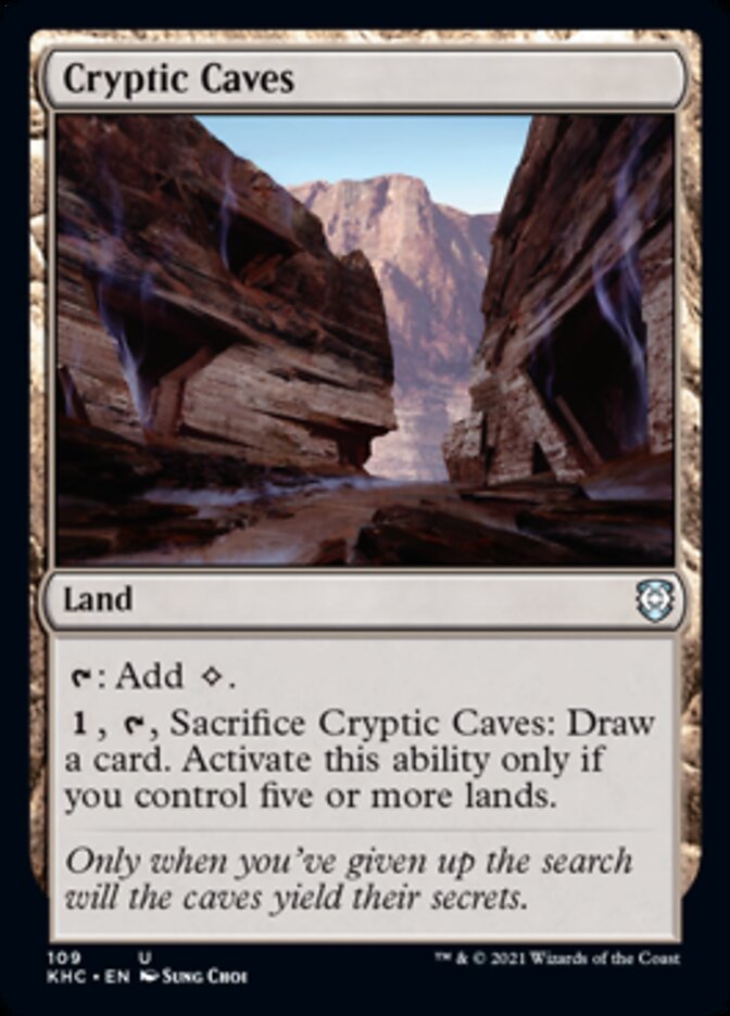 Cryptic Caves [Kaldheim Commander] | Silver Goblin