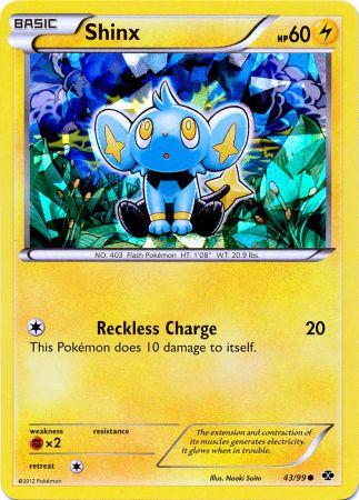 Shinx (43/99) (Cracked Ice Holo) (Blister Exclusive) [Black & White: Next Destinies] | Silver Goblin