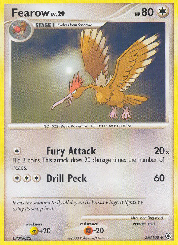 Fearow (36/100) [Diamond & Pearl: Majestic Dawn] | Silver Goblin