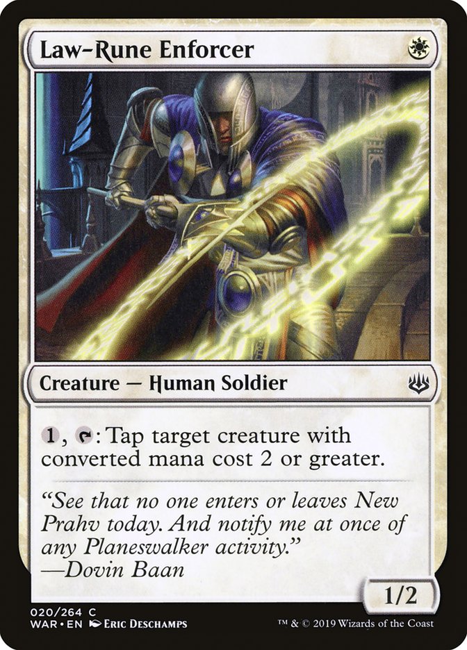 Law-Rune Enforcer [War of the Spark] | Silver Goblin