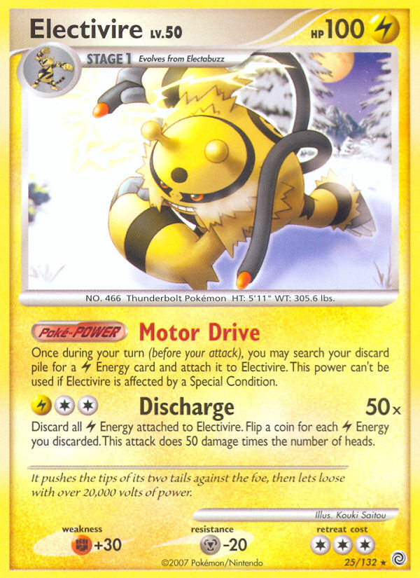 Electivire (25/132) [Diamond & Pearl: Secret Wonders] | Silver Goblin