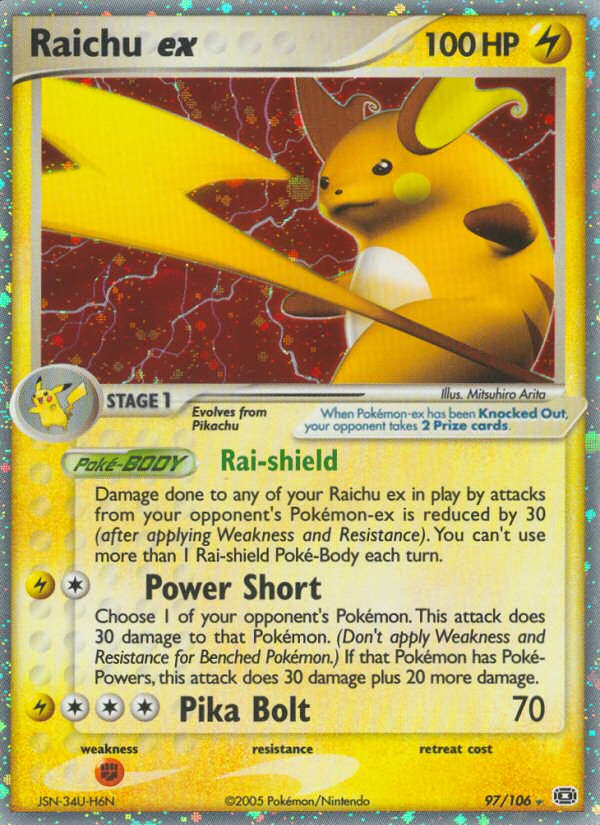 Raichu ex (97/106) [EX: Emerald] | Silver Goblin