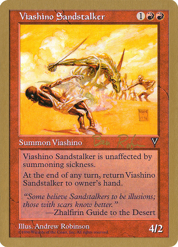Viashino Sandstalker (Ben Rubin) [World Championship Decks 1998] | Silver Goblin