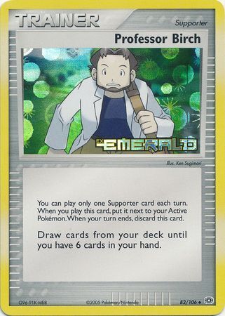 Professor Birch (82/106) (Stamped) [EX: Emerald] | Silver Goblin