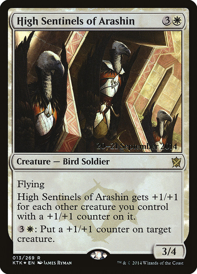 High Sentinels of Arashin [Khans of Tarkir Prerelease Promos] | Silver Goblin