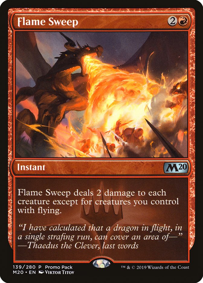 Flame Sweep (Promo Pack) [Core Set 2020 Promos] | Silver Goblin