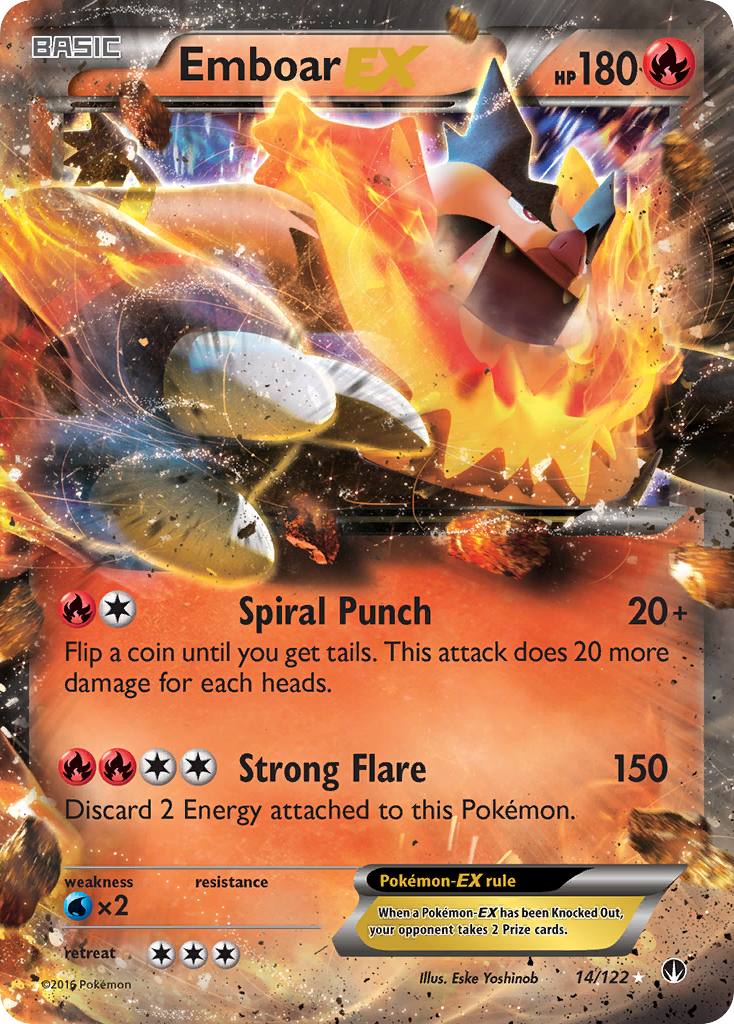 Emboar EX (14/122) [XY: BREAKpoint] | Silver Goblin