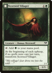 Scorned Villager // Moonscarred Werewolf [Dark Ascension] | Silver Goblin