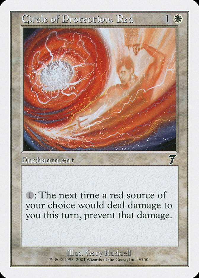 Circle of Protection: Red [Seventh Edition] | Silver Goblin
