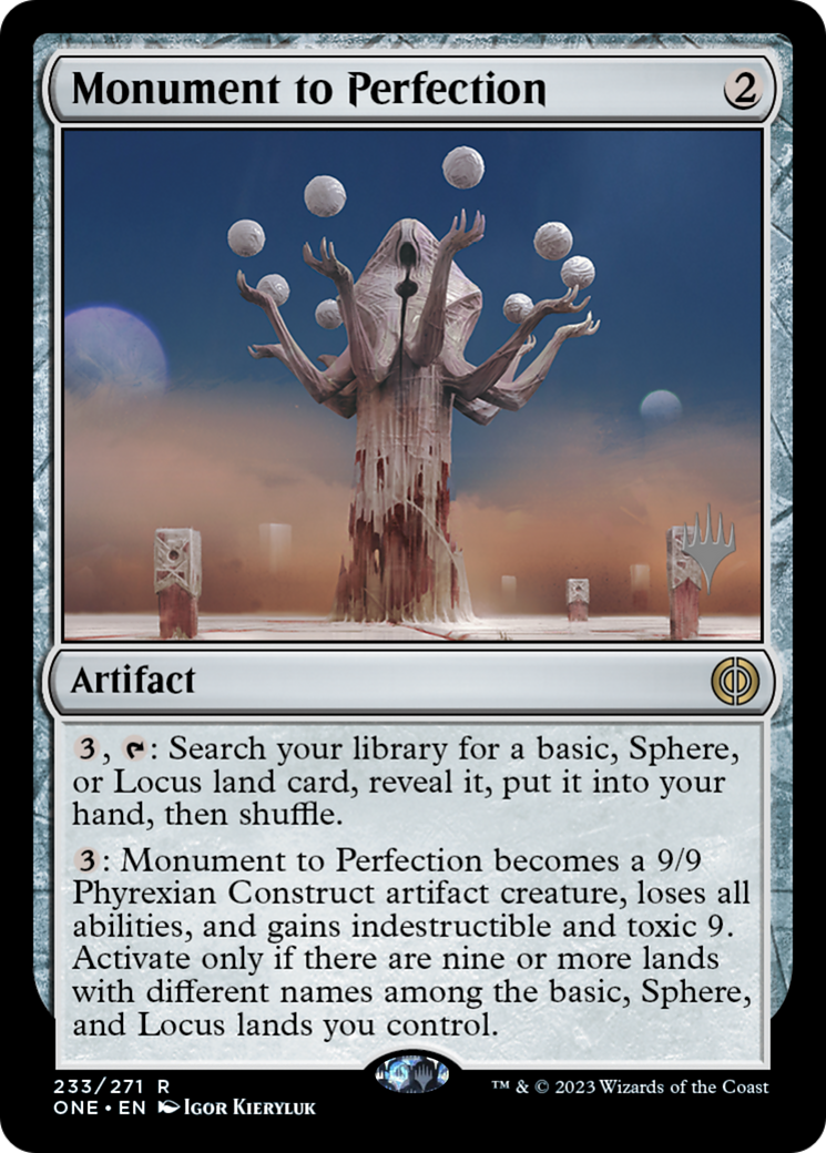 Monument to Perfection (Promo Pack) [Phyrexia: All Will Be One Promos] | Silver Goblin