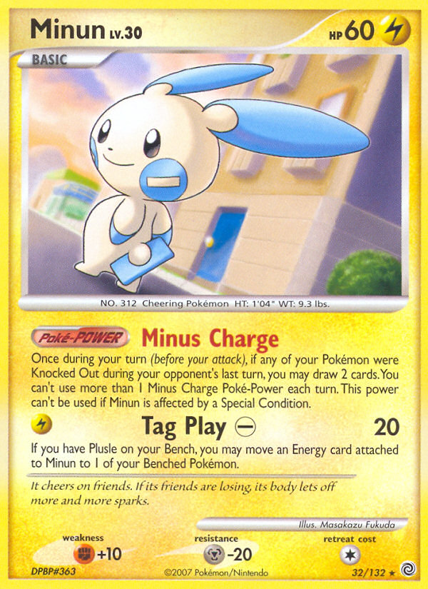 Minun (32/132) [Diamond & Pearl: Secret Wonders] | Silver Goblin