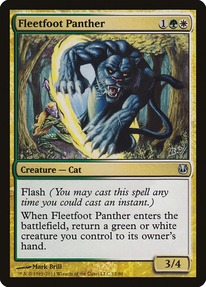 Fleetfoot Panther [Duel Decks: Ajani vs. Nicol Bolas] | Silver Goblin