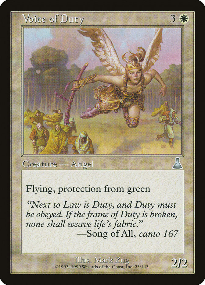 Voice of Duty [Urza's Destiny] | Silver Goblin