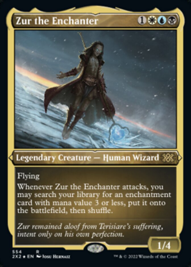 Zur the Enchanter (Foil Etched) [Double Masters 2022] | Silver Goblin