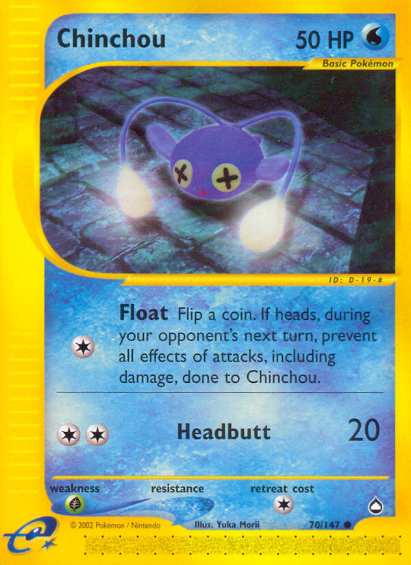 Chinchou (70/147) [Aquapolis] | Silver Goblin