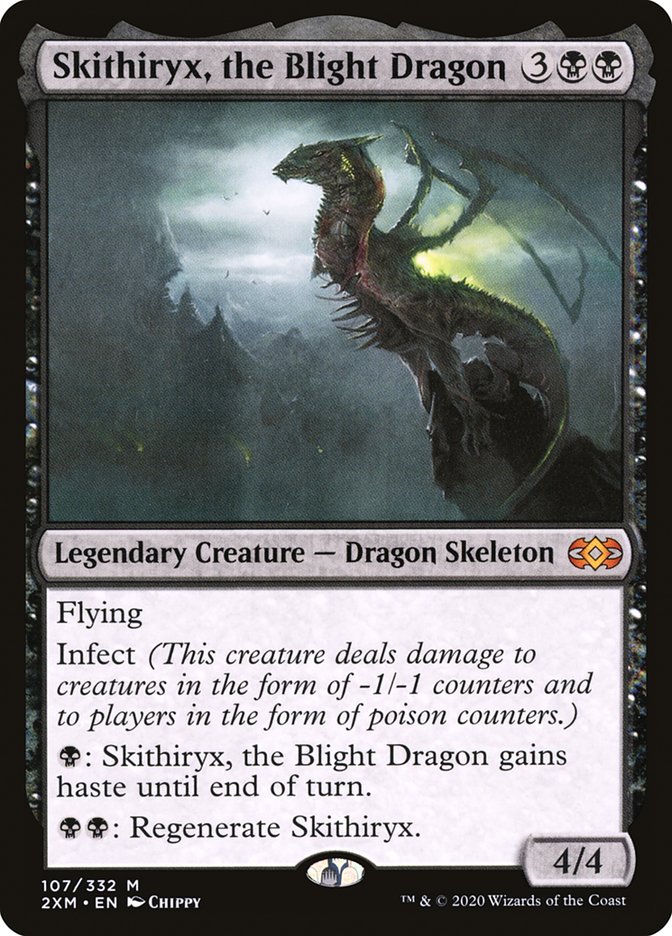 Skithiryx, the Blight Dragon [Double Masters] | Silver Goblin