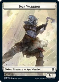 Kor Warrior // Plant Double-Sided Token [Zendikar Rising Tokens] | Silver Goblin