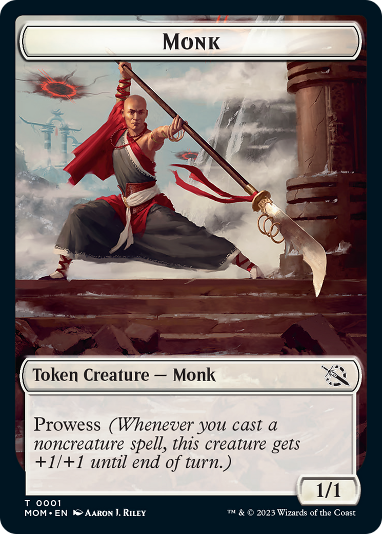 Monk Token [March of the Machine Tokens] | Silver Goblin
