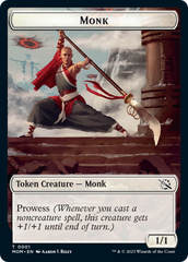 Monk // Knight Double-Sided Token [March of the Machine Tokens] | Silver Goblin
