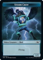 Zombie Employee // Storm Crow Double-Sided Token [Unfinity Tokens] | Silver Goblin