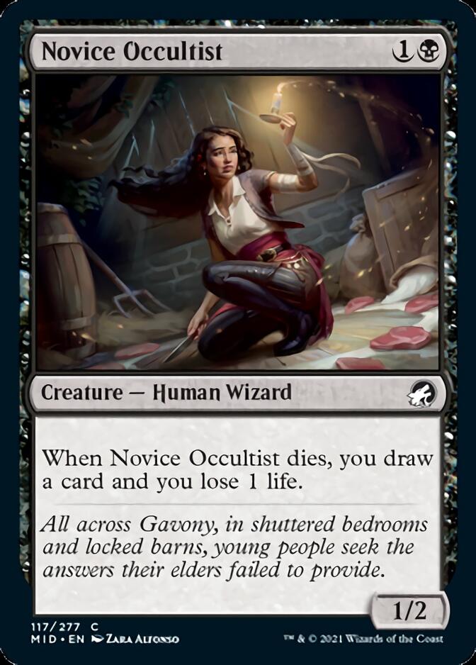 Novice Occultist [Innistrad: Midnight Hunt] | Silver Goblin