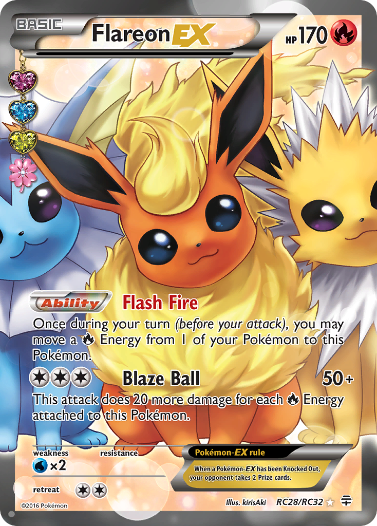 Flareon EX (RC28/RC32) [XY: Generations] | Silver Goblin