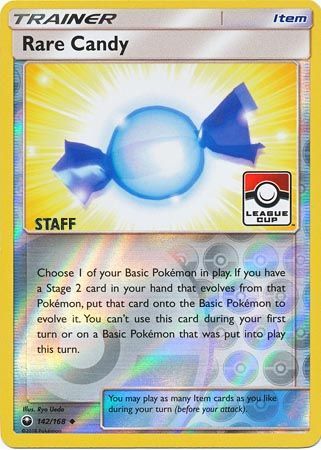 Rare Candy (142/168) (League Promo Staff) [Sun & Moon: Celestial Storm] | Silver Goblin