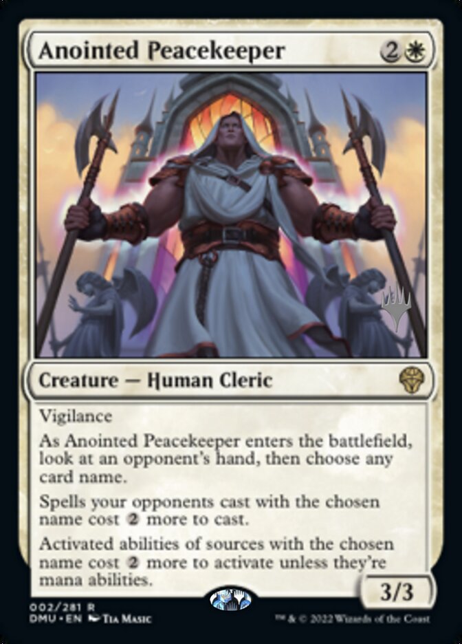 Anointed Peacekeeper (Promo Pack) [Dominaria United Promos] | Silver Goblin