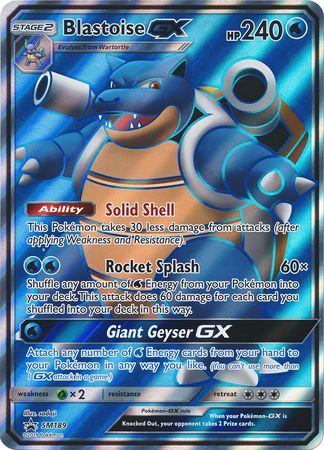 Blastoise GX (SM189) (Jumbo Card) [Sun & Moon: Black Star Promos] | Silver Goblin