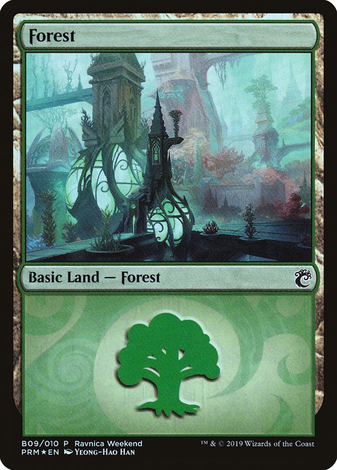Forest (B09) [Ravnica Allegiance Guild Kit] | Silver Goblin