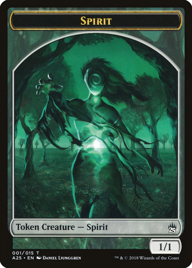 Spirit Token (001/015) [Masters 25 Tokens] | Silver Goblin