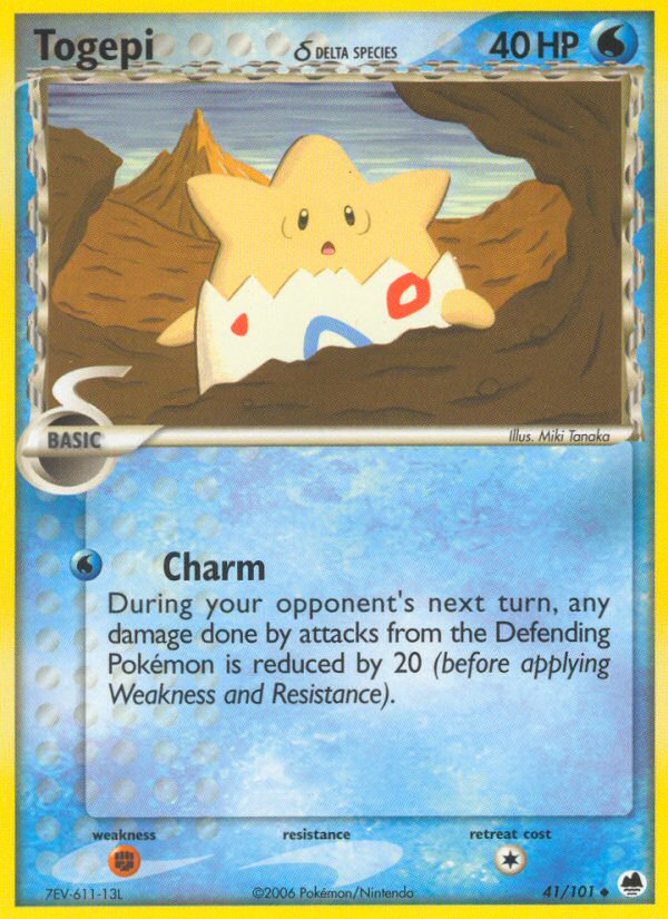 Togepi (41/101) (Delta Species) [EX: Dragon Frontiers] | Silver Goblin