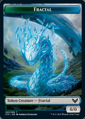 Elemental // Fractal Double-Sided Token [Strixhaven: School of Mages Tokens] | Silver Goblin