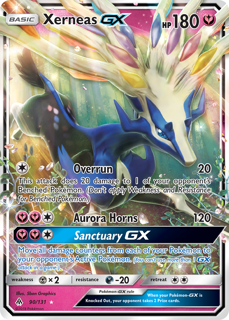 Xerneas GX (90/131) [Sun & Moon: Forbidden Light] | Silver Goblin