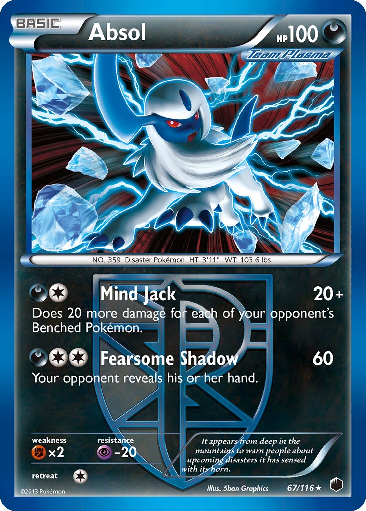 Absol (67/116) (Moltres Legendary Battle Deck) (Theme Deck Exclusive) [Black & White: Plasma Freeze] | Silver Goblin