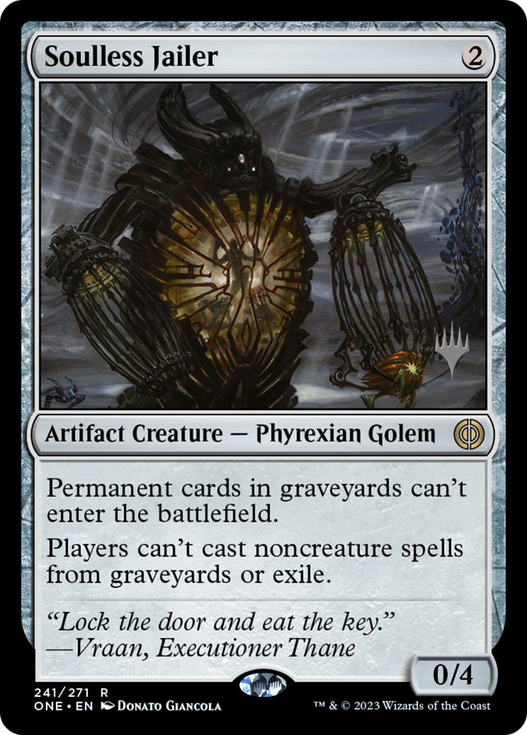 Soulless Jailer (Promo Pack) [Phyrexia: All Will Be One Promos] | Silver Goblin