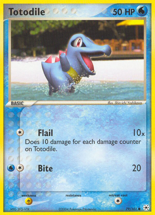 Totodile (79/101) [EX: Hidden Legends] | Silver Goblin